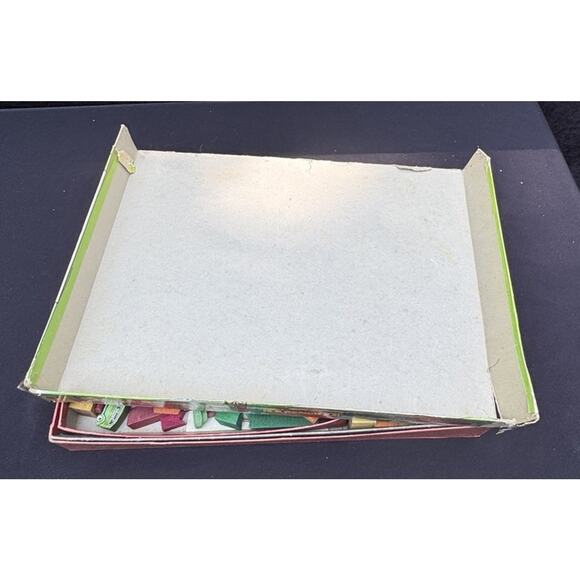 1937 TOM THUMB TOY TOWN Transogram Gold Medal toy wooden blocks buildings car - Picture 9 of 11